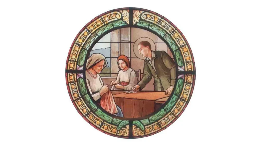Imagem Vitral de Sao Geraldo Majella do artigo Meditações sobre São Geraldo Majella: homem mergulhado em Deus