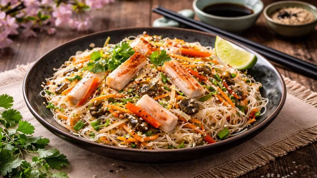 Imagem Macarrao japones com kani do artigo Chef no Ar: Macarrão Japonês com Kani