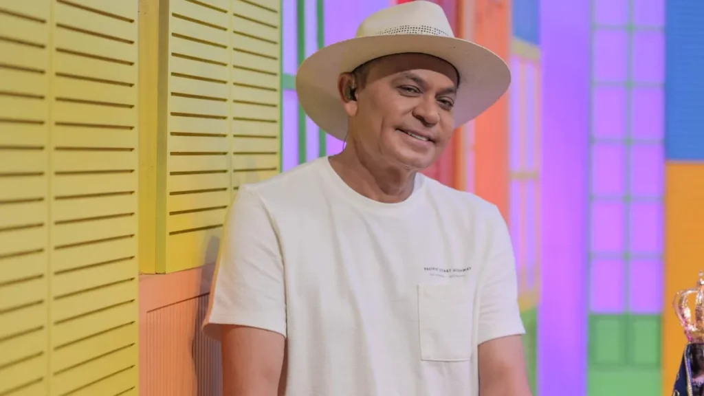Imagem Frank Aguiar Davi Barbosa TV Aparecida 1 do artigo Frank Aguiar recebe Juliana Moretto no Aqui Tem Nordeste