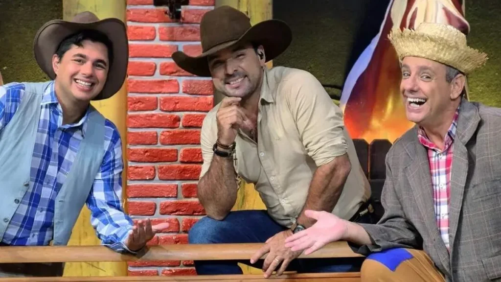 Imagem Trio TDP Loren Ligabo TV Aparecida do artigo Jayne representa a mulher sertaneja no especial do Terra da Padroeira