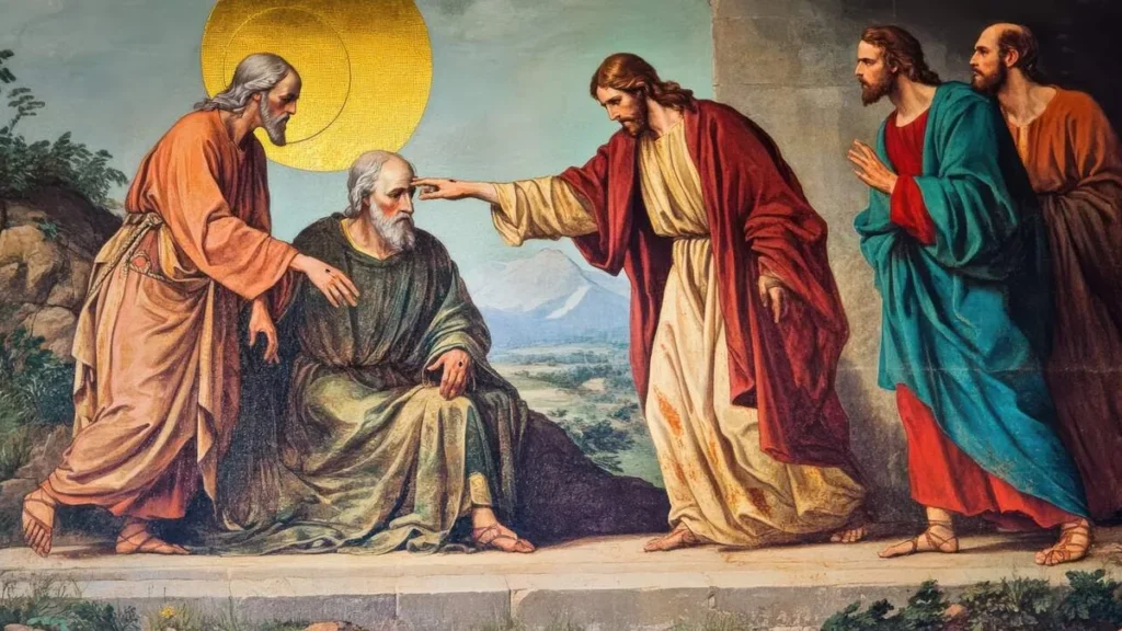 Cena de Jesus aparecendo a Tomé