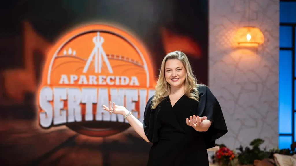 Imagem Mariangela Zan Davi Barbosa TV Aparecida do artigo Dupla Júlia e Rafaela se apresenta no Aparecida Sertaneja