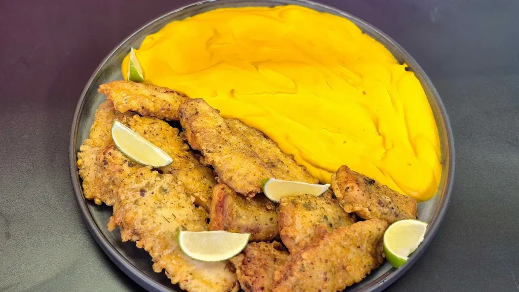 Imagem tilapia crocante com pure de cen do artigo Tilápia Crocante com Purê de Cenoura - Sabor de Vida
