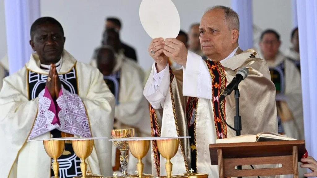 Imagem papa preside missa em camaroes vatican media do artigo Na metade da viagem à África, Papa Leão XIV confirma a Igreja na esperança