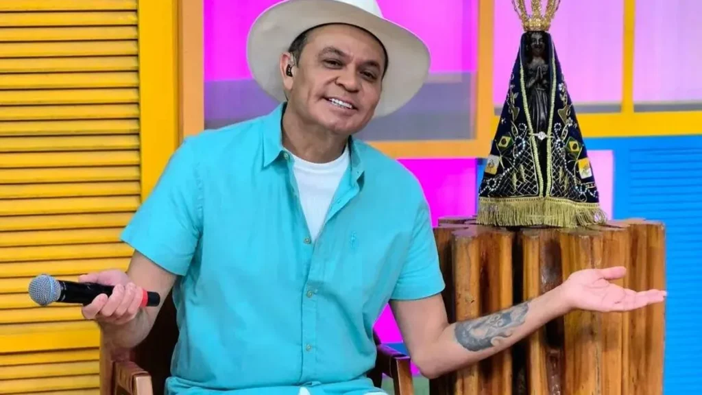 Imagem Frank Aguiar Loren Ligabo TV Aparecida do artigo Frank Aguiar traz muita música e gastronomia no Aqui Tem Nordeste