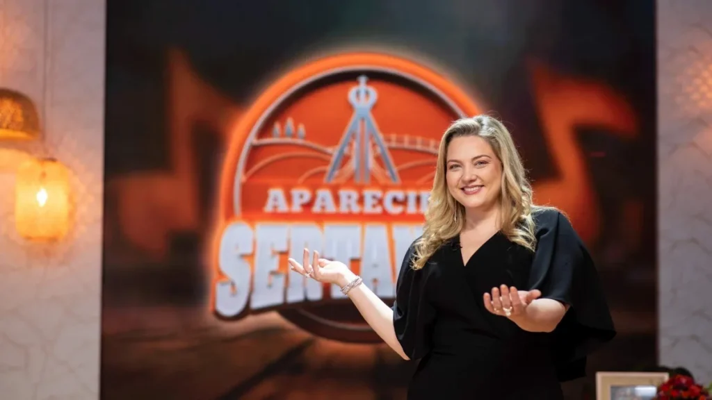 Imagem Mariangela Zan Davi Barbosa TV Aparecida do artigo Dom Marcos e Davi comandam noite de clássicos no Aparecida Sertaneja