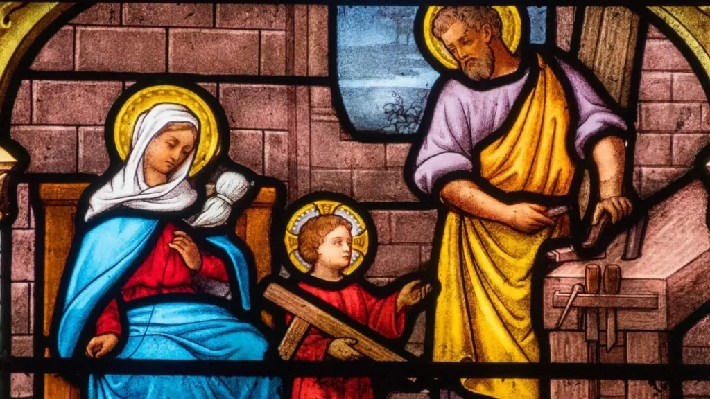Imagem sao jose operario e sua sagrada familia do artigo Por que São José Operário? Qual é a origem desta memória?