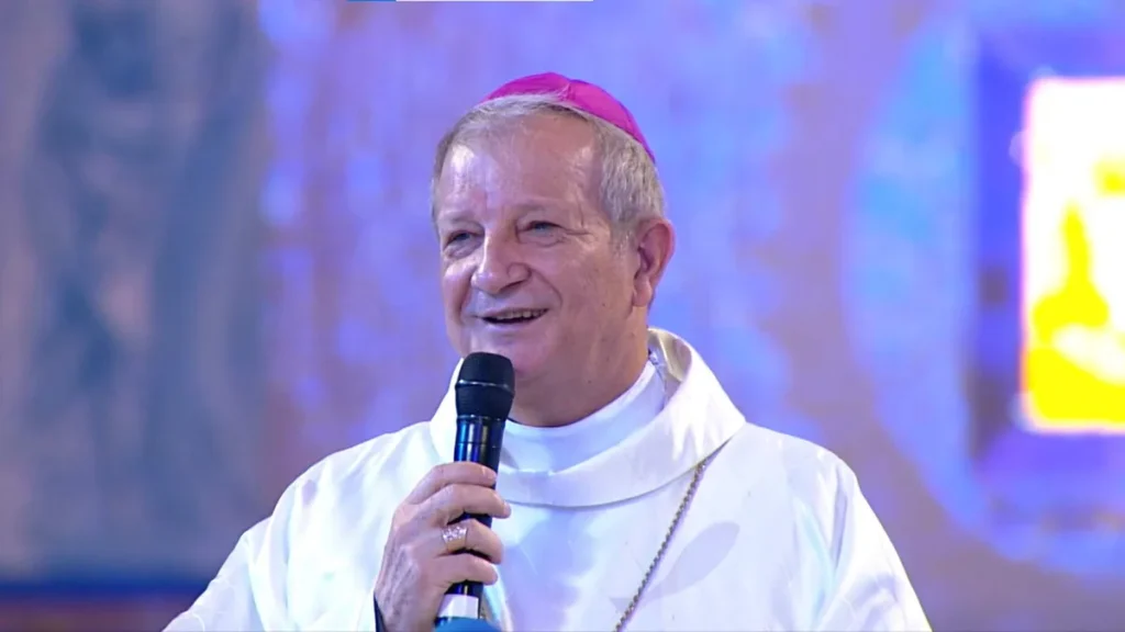 Imagem 1 Dom mario reproducao tv E do artigo TV Aparecida promove grande cobertura da posse do novo Arcebispo de Aparecida, Dom Mário