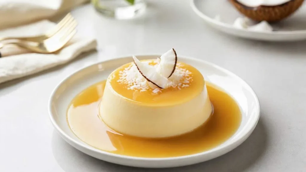Imagem Pudim gelado de coco do artigo 8 anos do Sabores do Brasil: Pudim Gelado de Coco