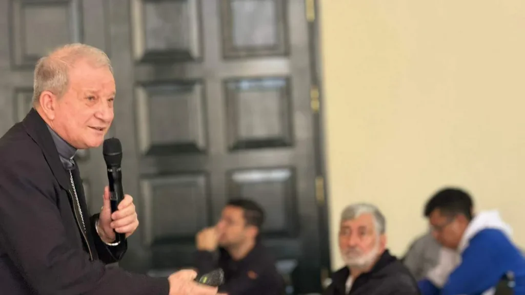 Dom Mário Antonio durante formação do clero de Aparecida