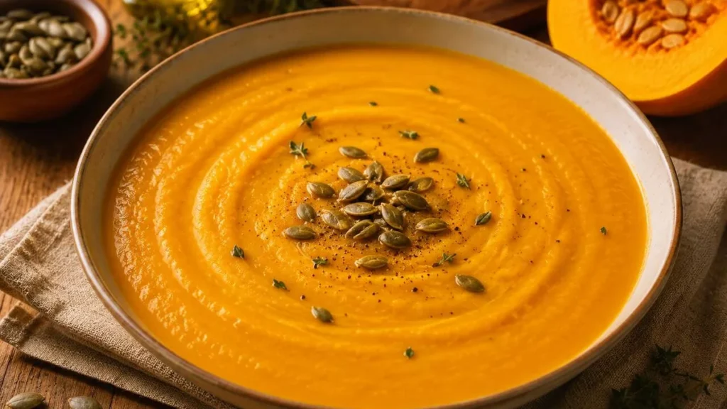 Imagem Sopa de Abobora do artigo 8 anos do Sabores do Brasil: Sopa de Abóbora Cabotiá