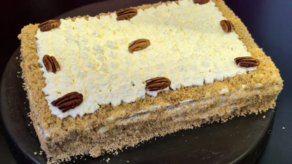 Imagem bolo de nozes com baba de moca do artigo Bolo de Nozes com Baba de Moça - Sabor de Vida